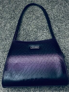 Vittorio Two-Tone Purple Shoulder Bag